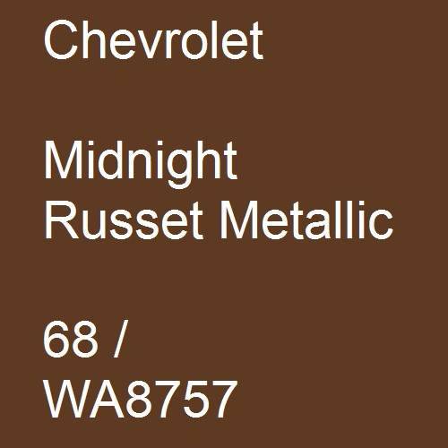 Chevrolet, Midnight Russet Metallic, 68 / WA8757.